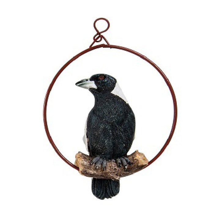 16447-aussie-bird-in-a-ring-17cm-outdoor-ornament-decor-assorted