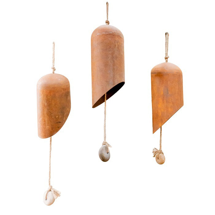 17161-3pc-angled-bottom-20-25-30cm-bells-rust-metal-hanging-decor-brown