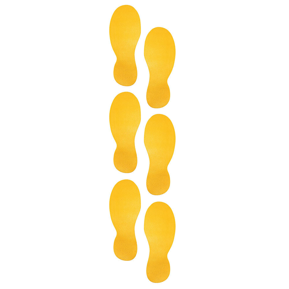 172704-10pk-durable-24cm-floor-marking-sign-shape-foot-yellow