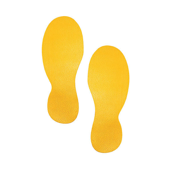 172704-10pk-durable-24cm-floor-marking-sign-shape-foot-yellow