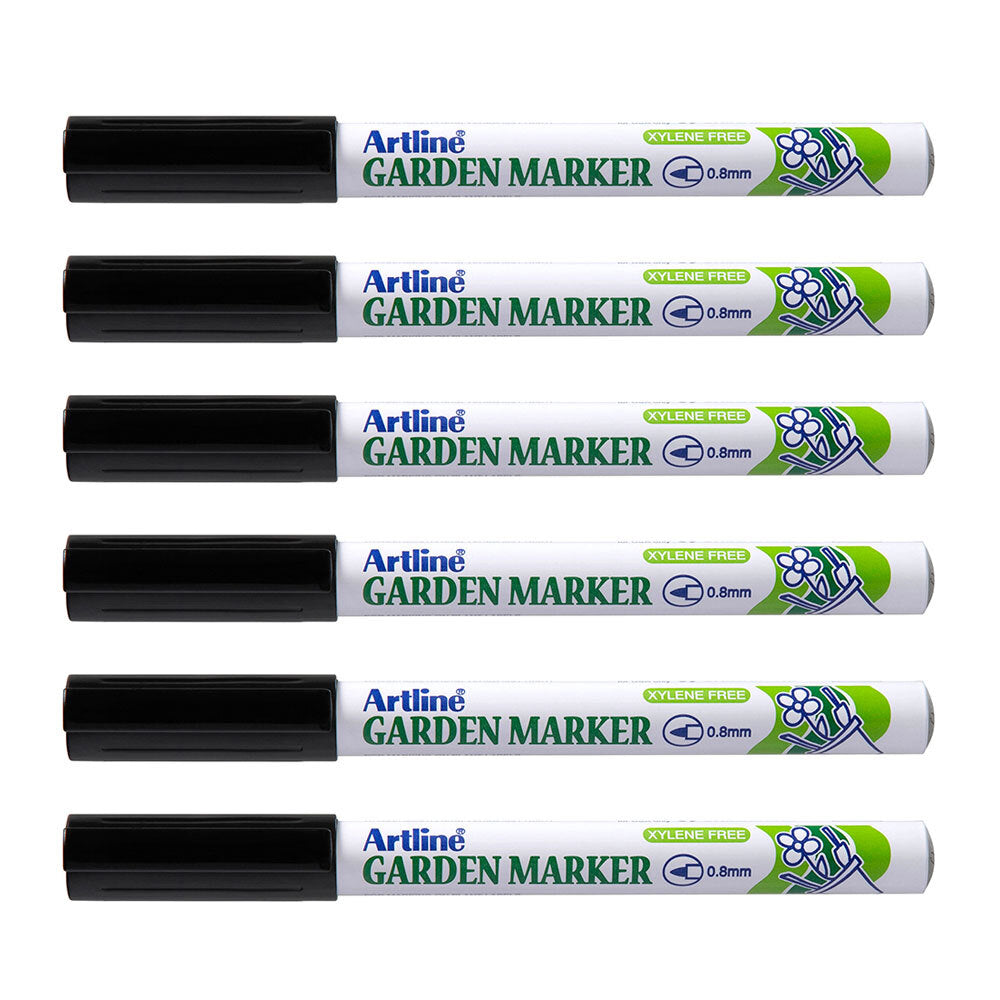 178001-12pk-artline-garden-marker-0-7mm-bullet-nib-black