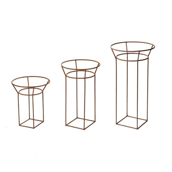 17901-3pc-garden-40-55-70cm-bird-bath-stand-set-outdoor-decor-rust