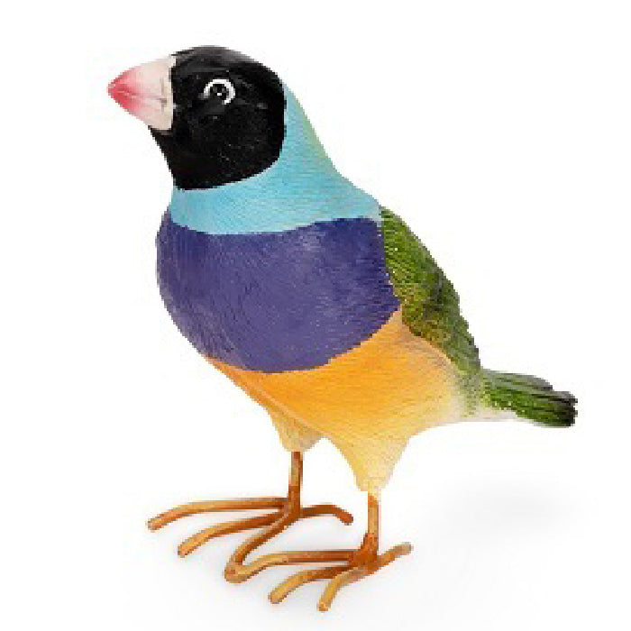 18182-gouldian-finches-11cm-polyresin-large-w-metal-feet-outdoor-decor-assorted