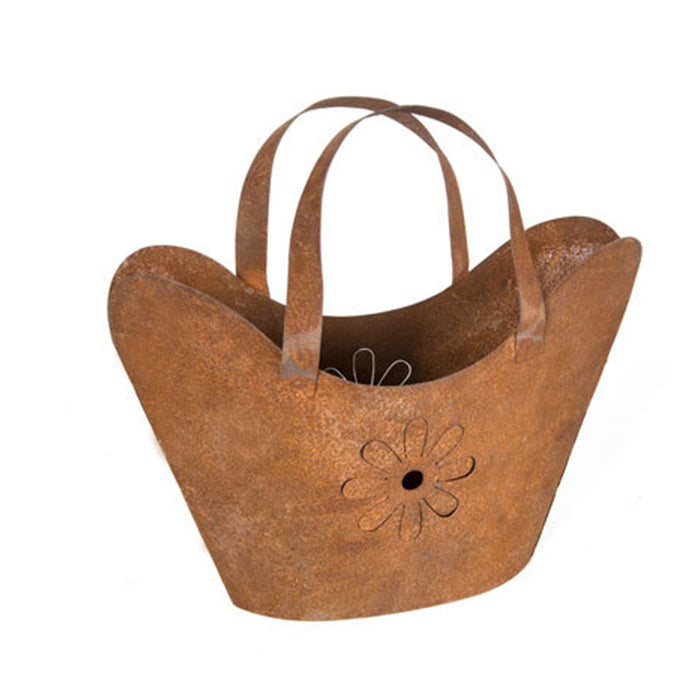 18786-planter-pot-25cm-metal-handbag-plant-container-small-brown