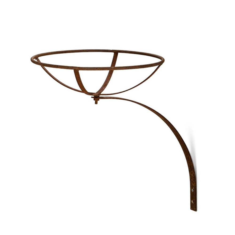 18915-garden-35cm-metal-wall-bird-feeder-mount-holder-outdoor-decor-rust