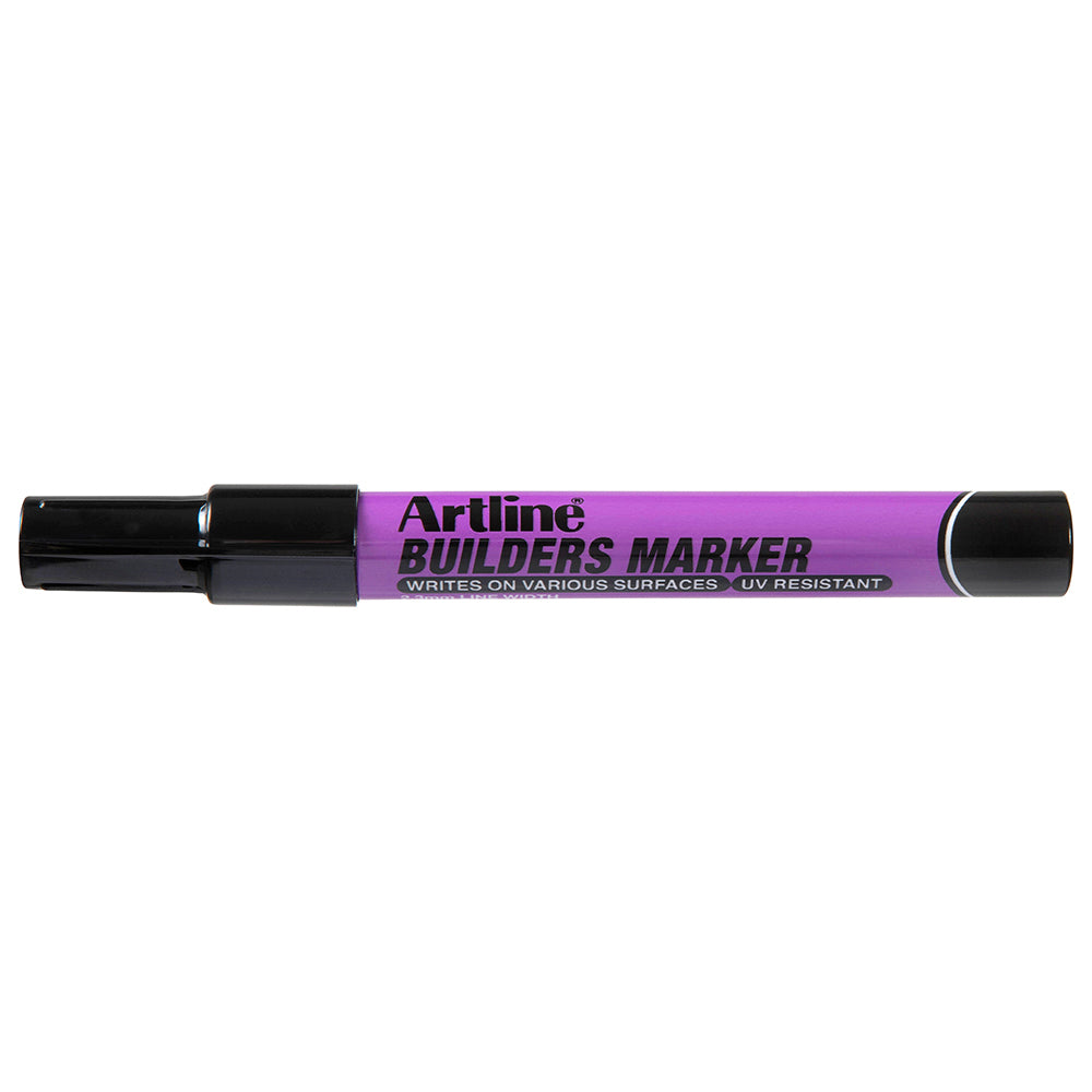 195201b-12pk-artline-builders-permanent-marker-2-3mm-bullet-nib-black