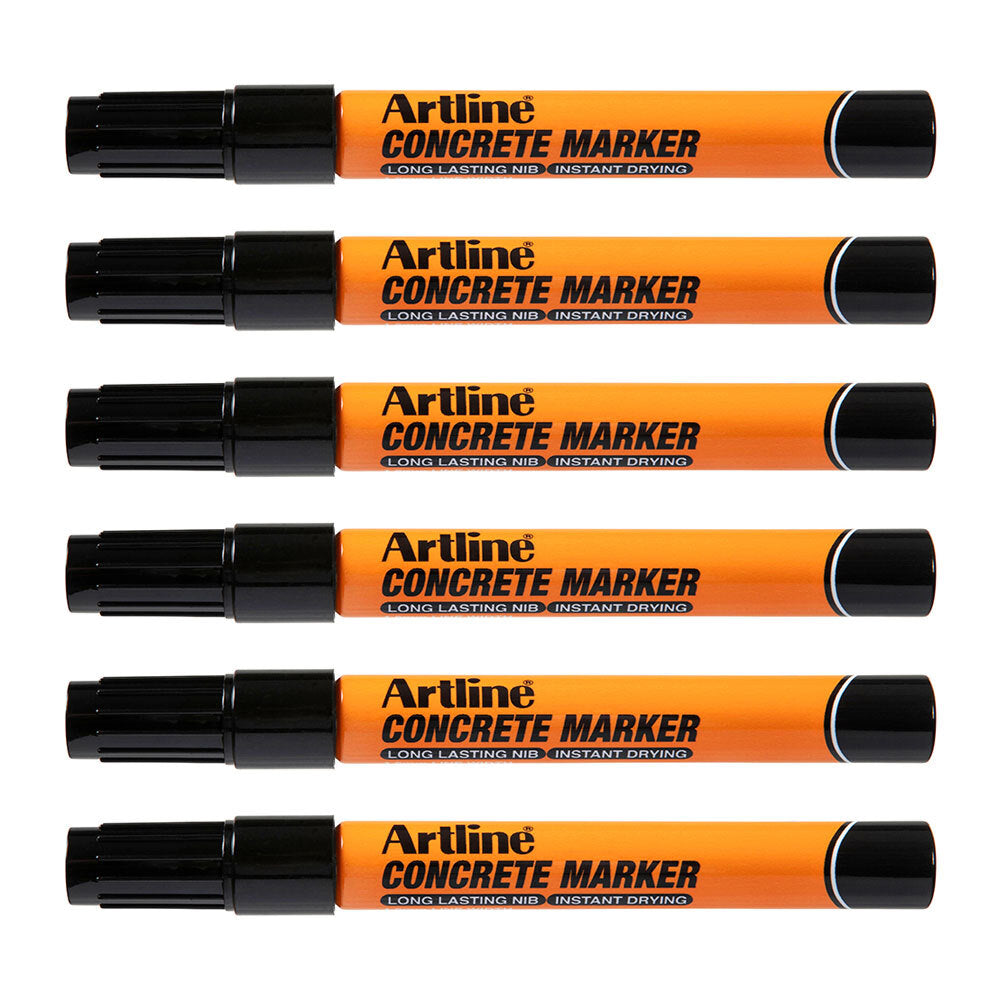 195401b-12pk-artline-concrete-permanent-marker-1-5mm-bullet-nib-black