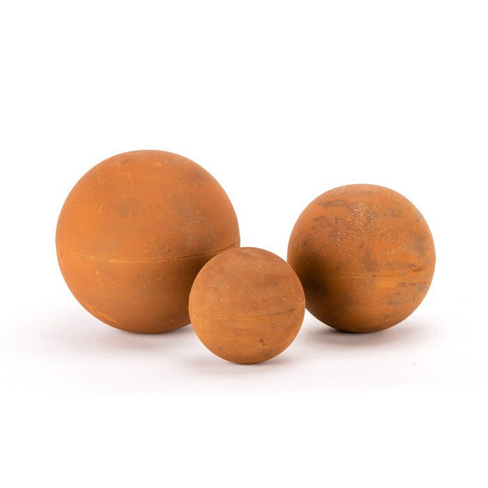 19585-3pc-ball-mild-steel-rust-outdoor-garden-decor-brown