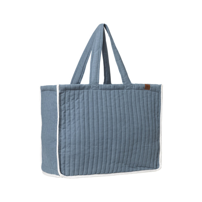 2006238856-fabelab-60cm-quilted-weekend-storage-bag-chambray-blue-spruce
