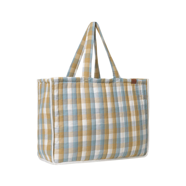 2006238866-fabelab-60cm-quilted-weekend-storage-bag-cottage-blue-checks