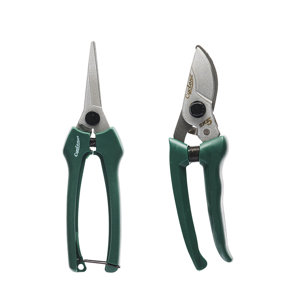 20108327-2pc-cyclone-pruner-bypass-floral-snip-set-plant-flowers-cutting-gardening