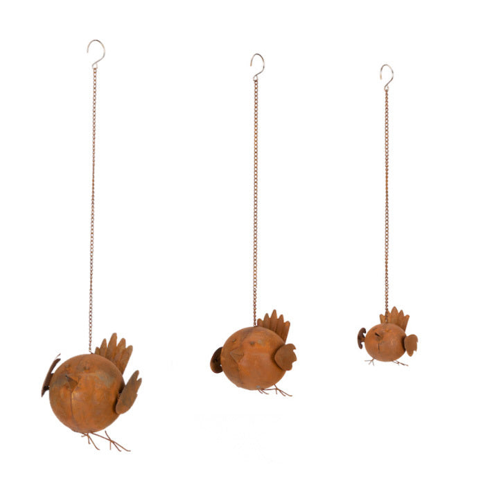 20628-3pc-tweety-rust-hanging-ornament-decor-set-brown
