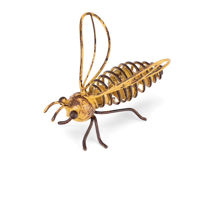 20864-bee-wire-6-5cm-metal-outdoor-ornament-decor-large-yellow
