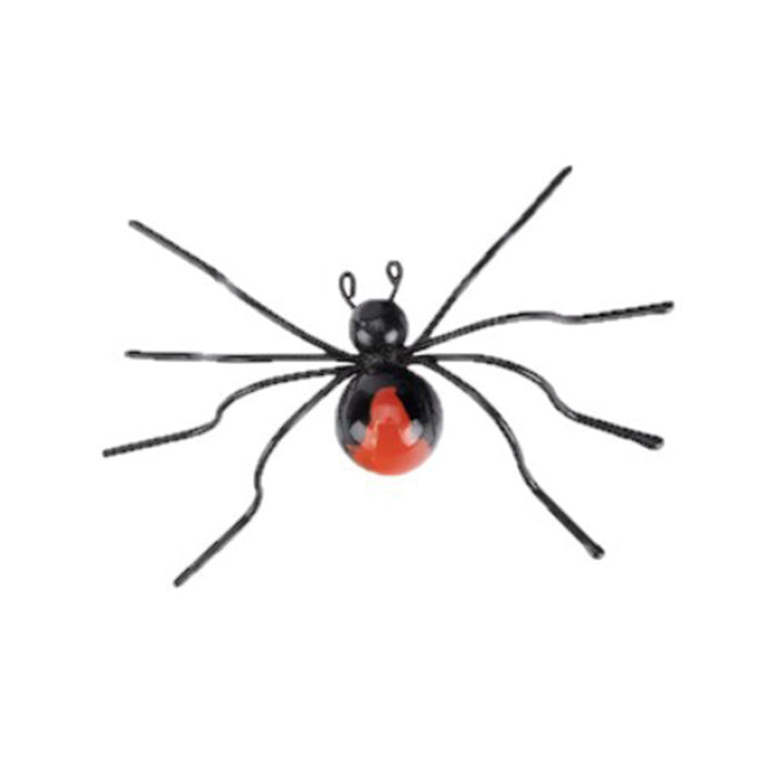 20925-red-back-7-5cm-spider-wire-metal-outdoor-ornament-garden-decor
