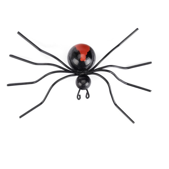 20925-red-back-7-5cm-spider-wire-metal-outdoor-ornament-garden-decor