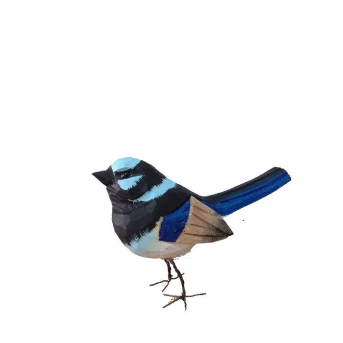21342-fairy-wren-w-metal-legs-9-5cm-timber-standing-ornament-bird-decor