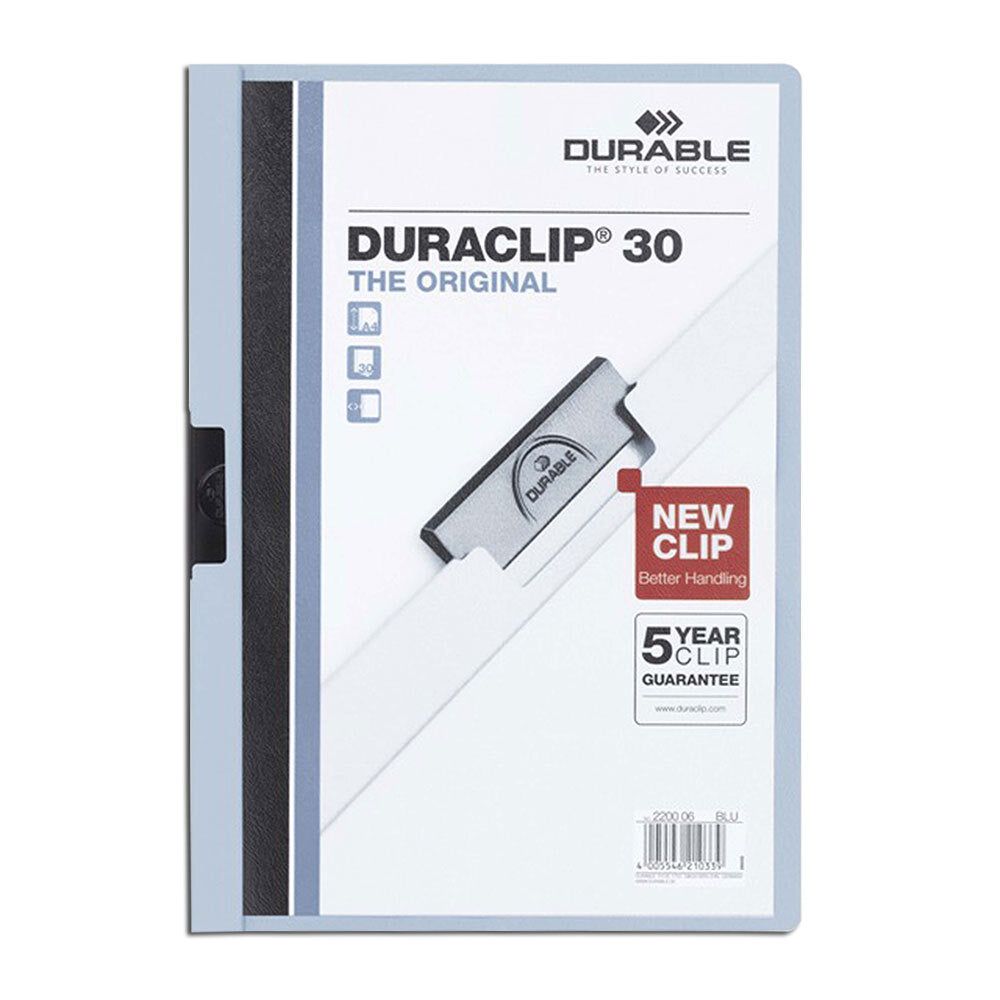 220006-durable-duraclip-30-sheet-a4-document-file-folder-blue