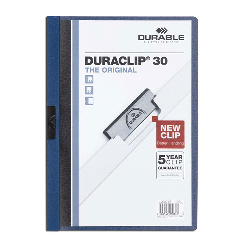 220007-durable-duraclip-30-sheet-a4-document-file-folder-dark-blue