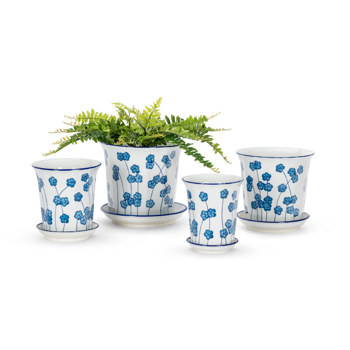 22622-4pc-fluted-flowers-pot-planter-w-saucer-mid-blue-white