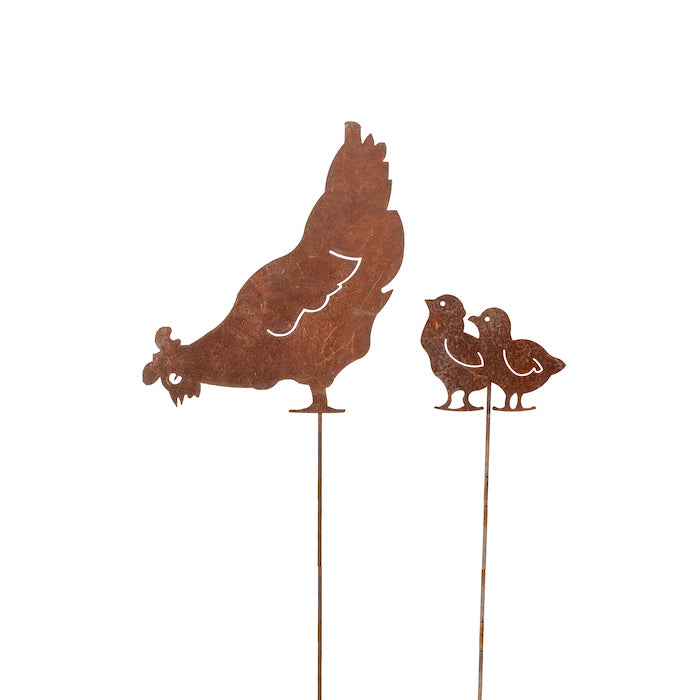 22653-2pc-chicken-feeding-silhouette-rust-metal-garden-decor-brown