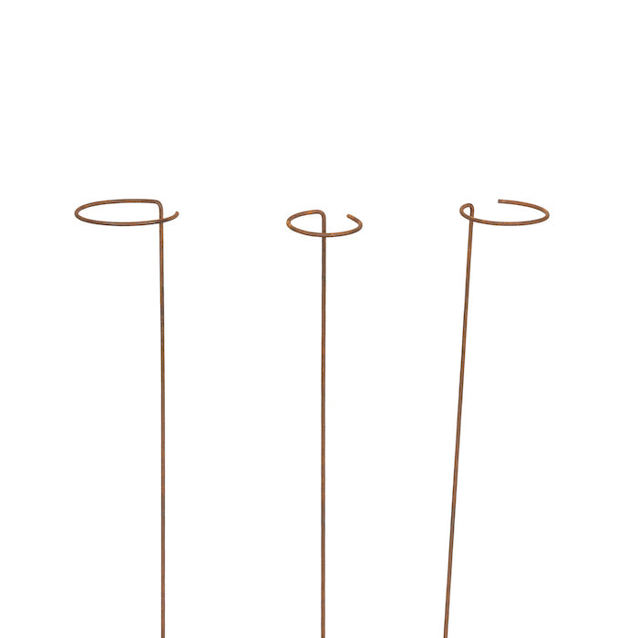 22745-3pc-stake-metal-13-16-19cm-pot-planter-holder-stand-set-brown