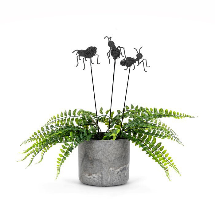 22882-ant-30cm-wire-on-stick-black-ornament-garden-decor-assorted