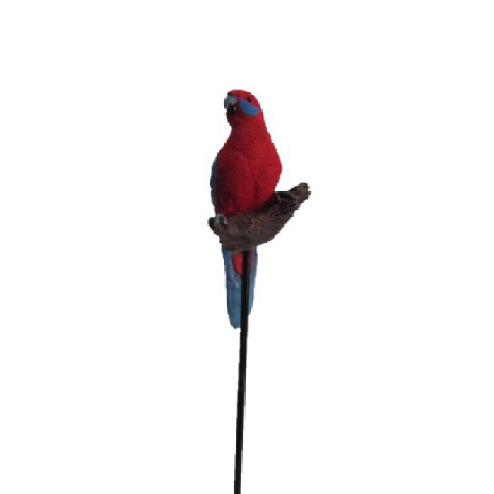 22936-crimson-eastern-12cm-rosella-on-stick-ornament-assorted