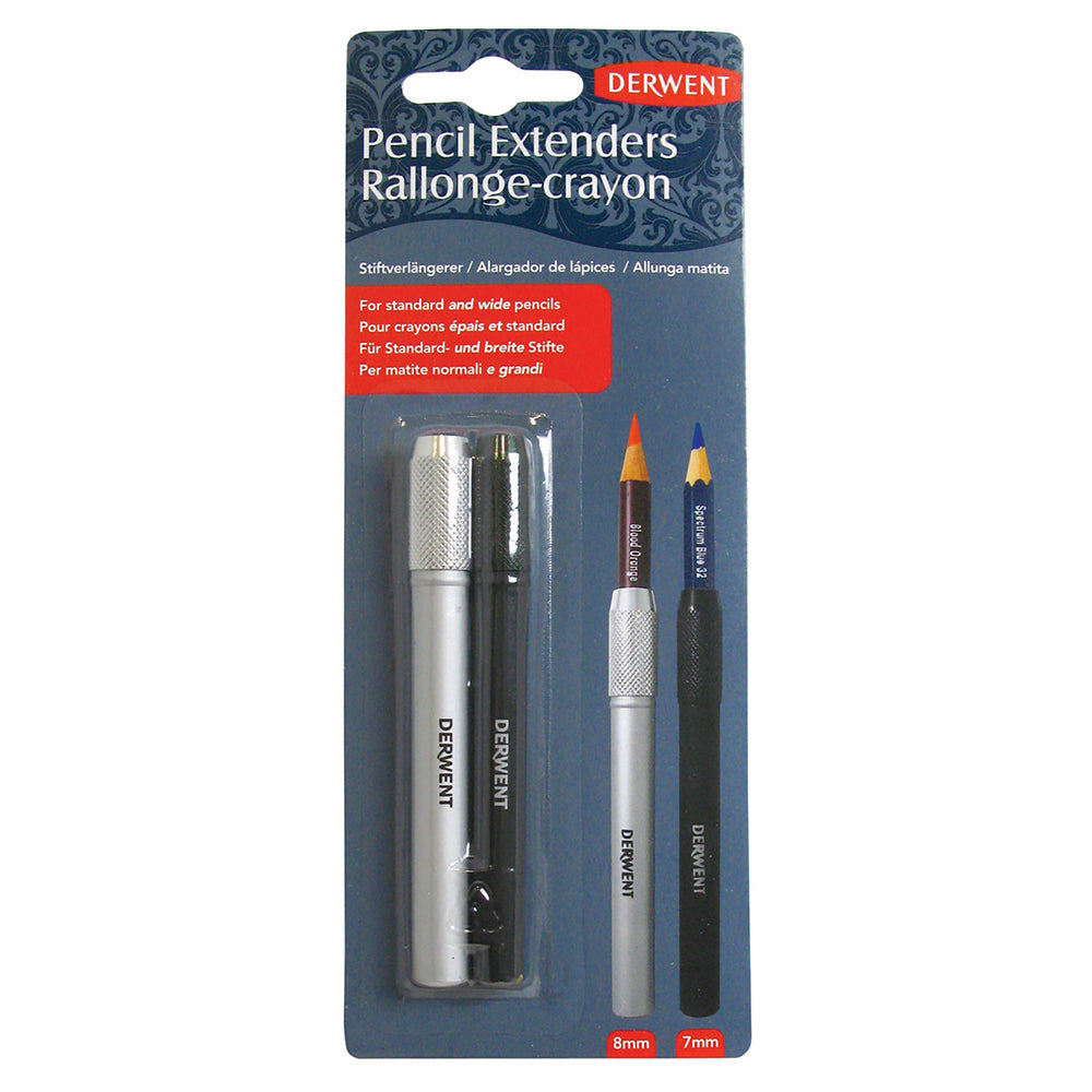 2300124-derwent-pencil-extender-for-derwent-7mm-8mm-pencil-black-silver-2pc