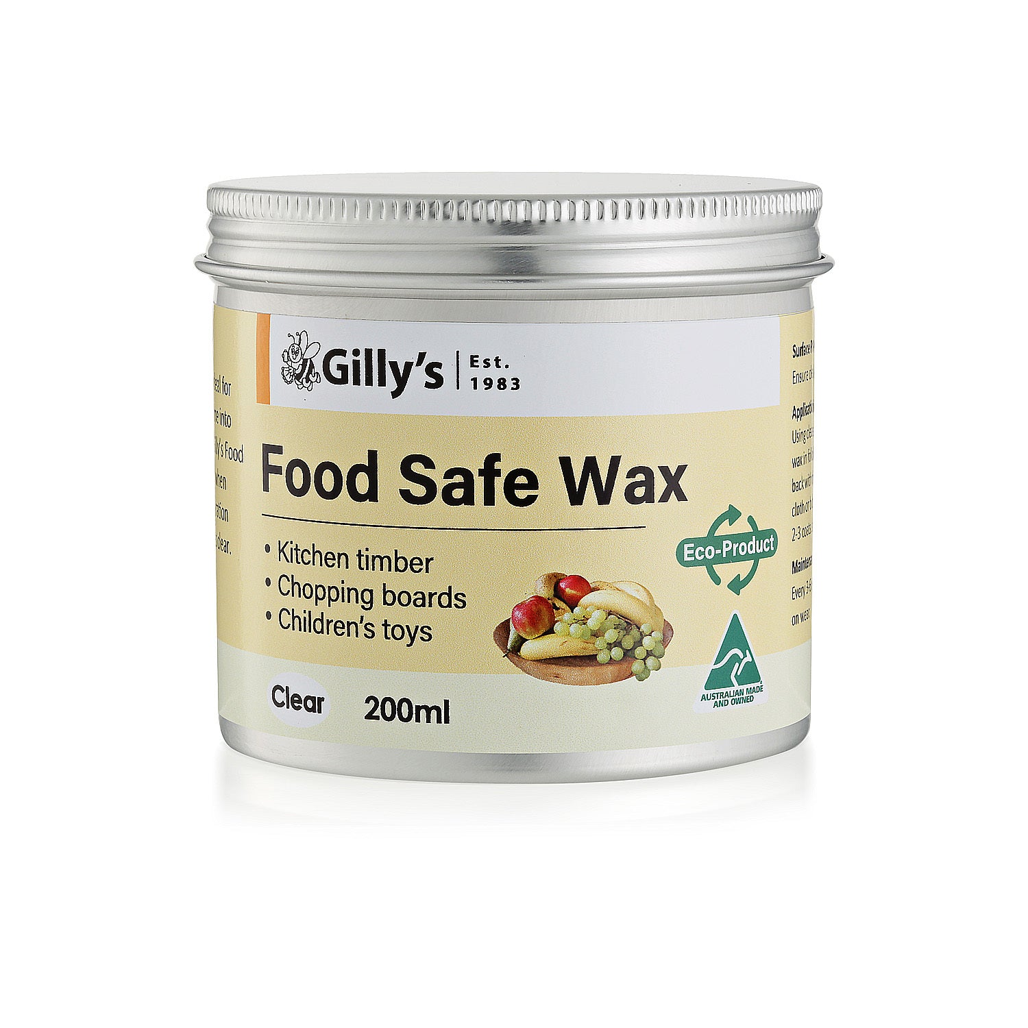 23013-gillys-food-safe-wax-for-kitchen-timber-chopping-boards-toys-200ml
