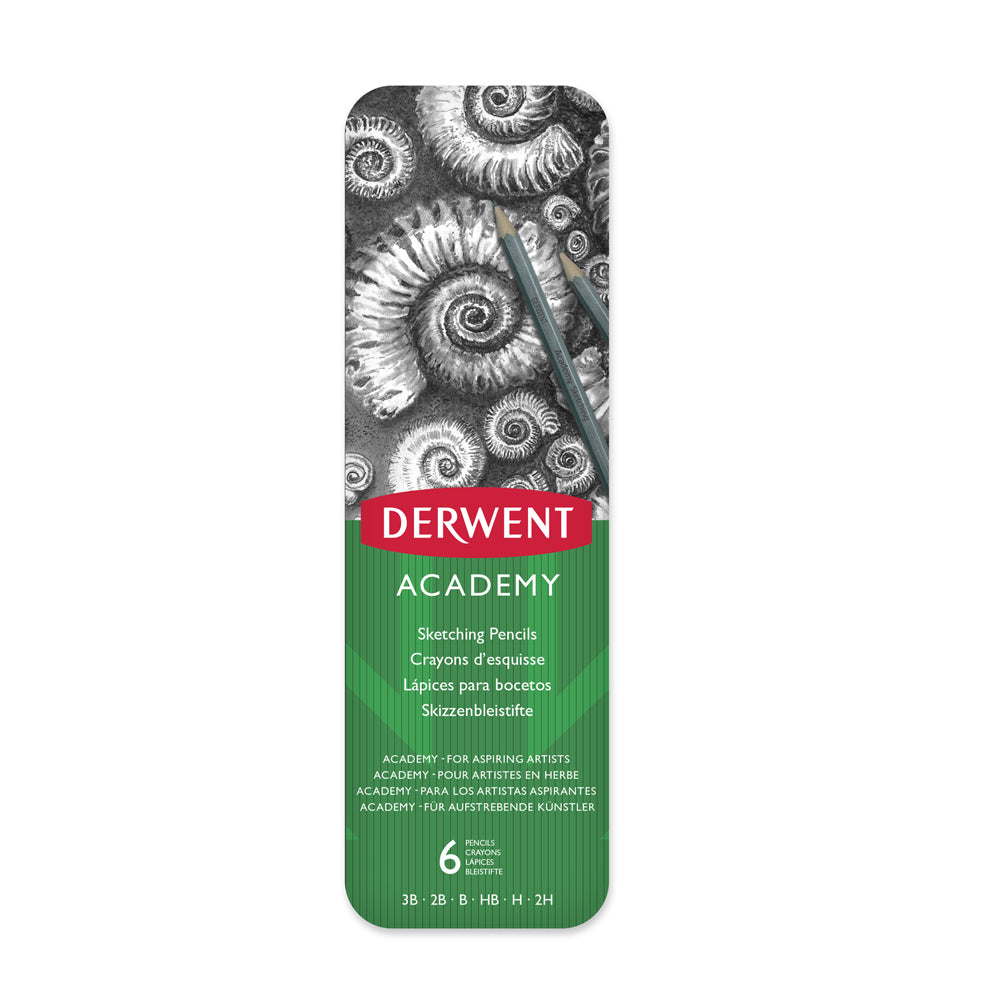 2301945f-derwent-academy-art-craft-hexagonal-sketch-pencil-tin-6pc