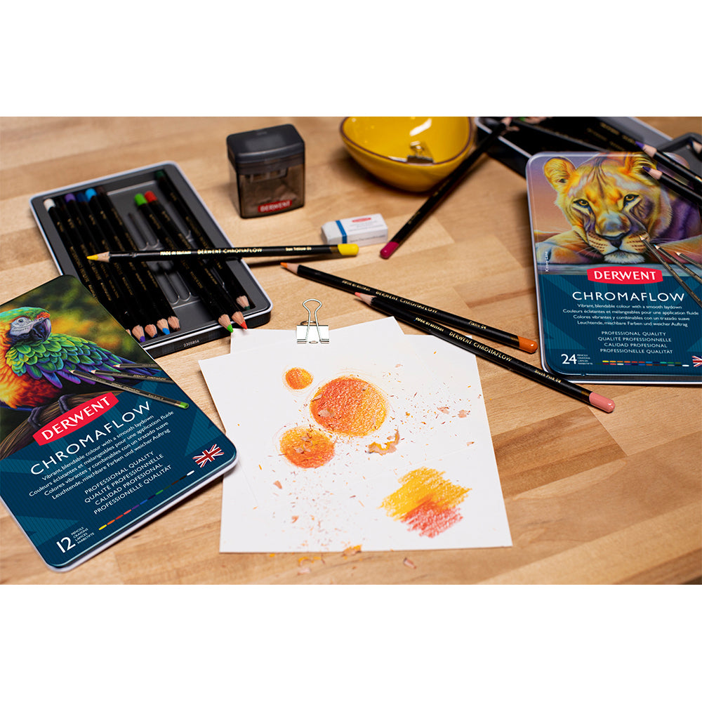 2305857-derwent-chromaflow-professional-drawing-colouring-pencil-tin-24pk
