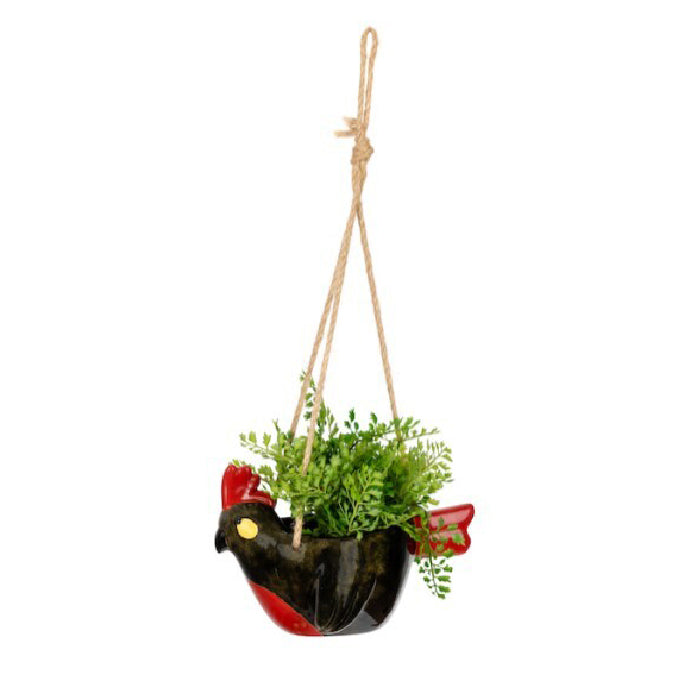 23582-hanging-cocky-22cm-pot-planter-w-jute-hanger-assorted