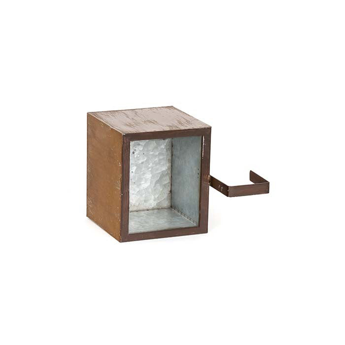 25432-window-15cm-zinc-box-planter-small-outdoor-yard-patio-garden-decor-bronze