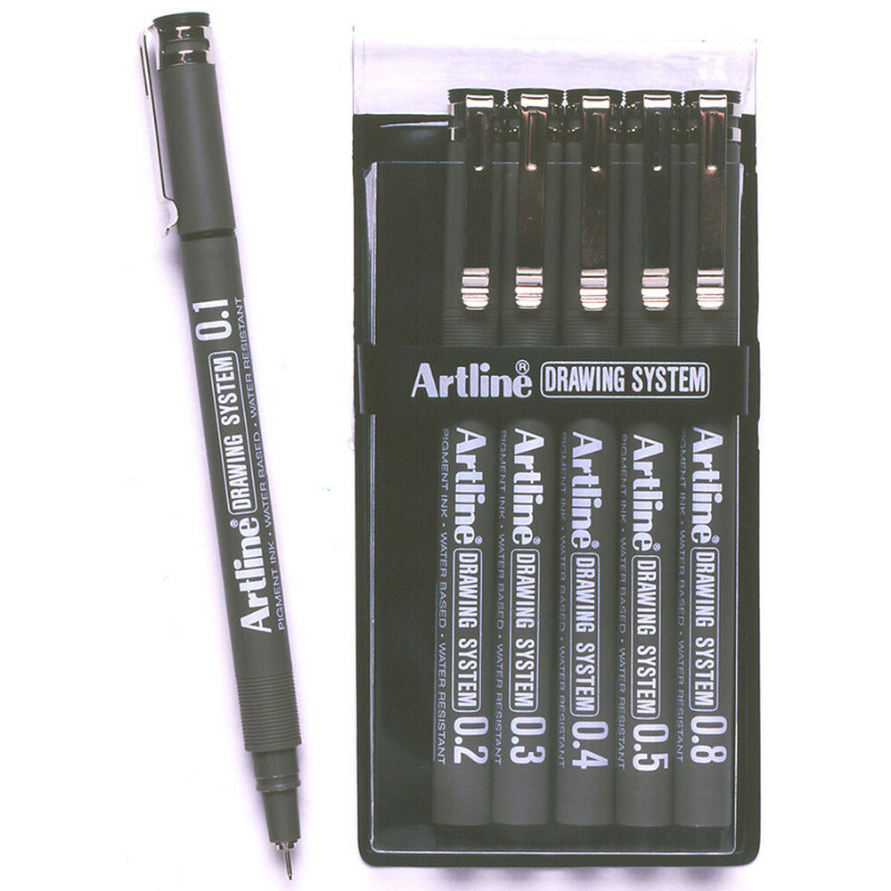 2805875-artline-drawing-system-wallet-6-pens-black