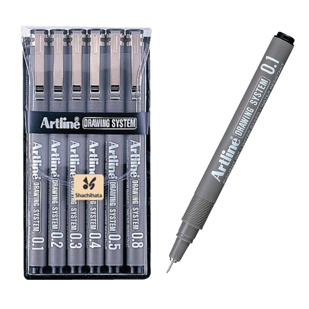 2805875-artline-drawing-system-wallet-6-pens-black
