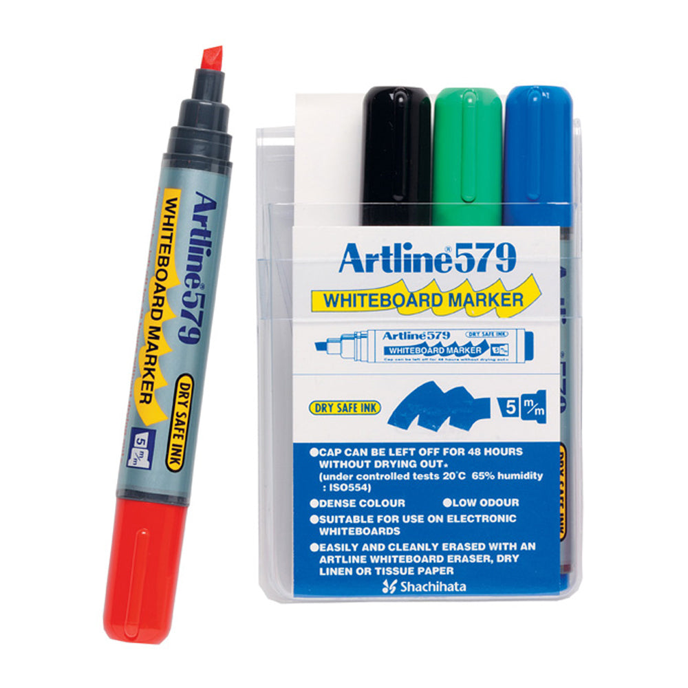 2806988-4pc-artline-579-whiteboard-marker-assorted-colours