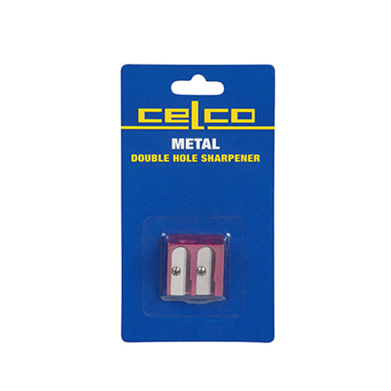30001-pk-celco-metal-double-hole-sharpener-pink