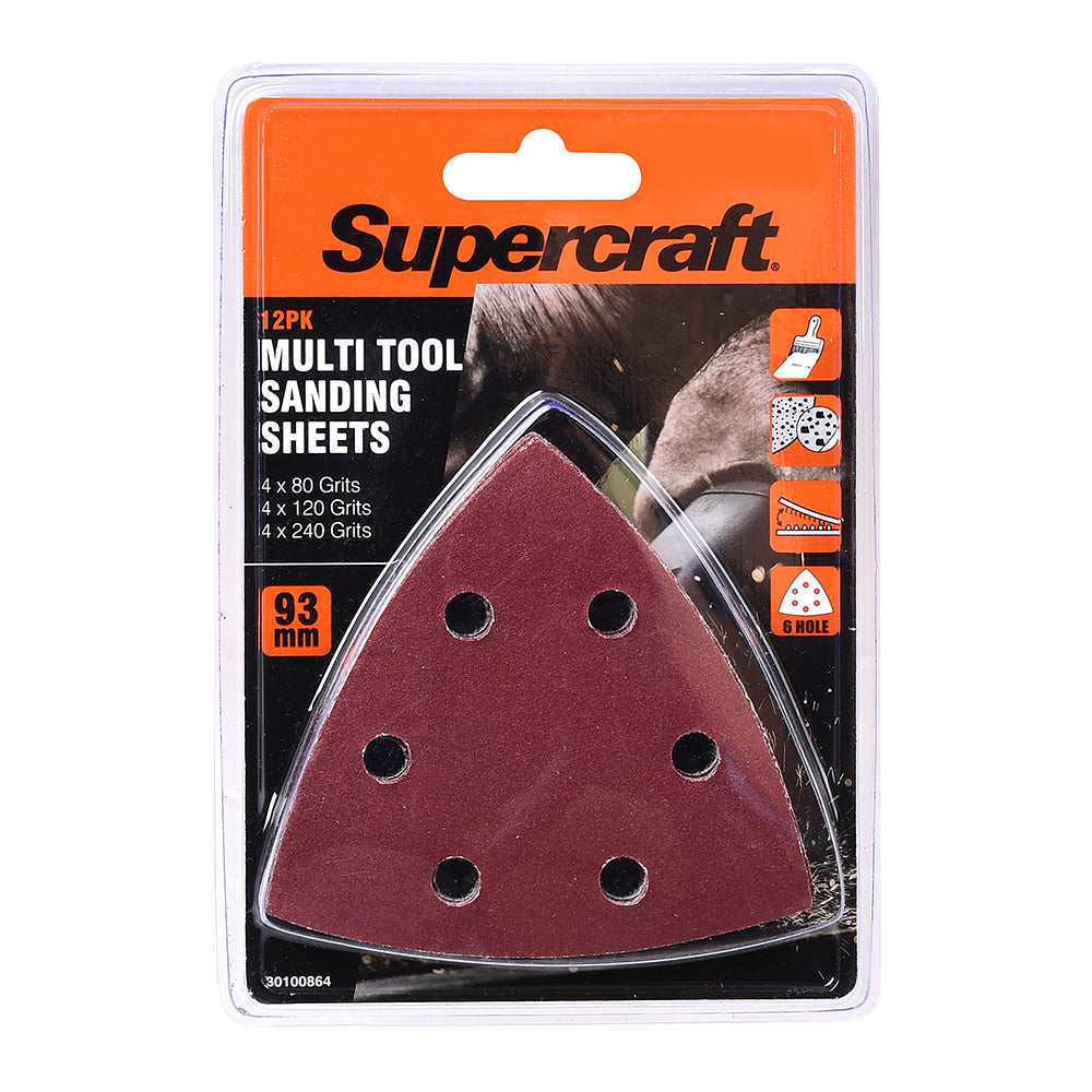 30100864-12pc-supercraft-ocillating-saw-multi-tool-sanding-sheet-93mm-assorted-grit