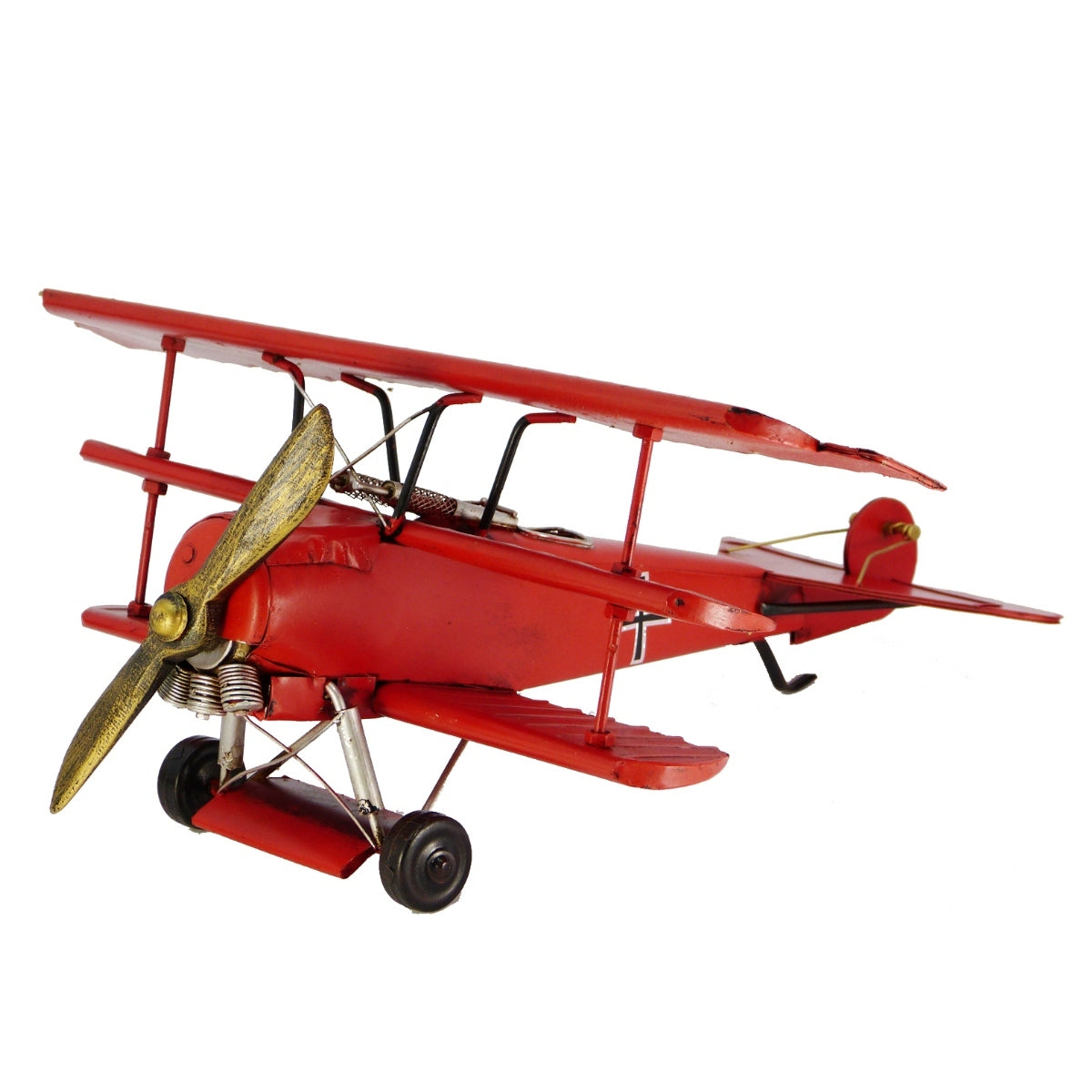 30125-boyle-37-5cm-ornament-red-baron-plane-metal-decor-red
