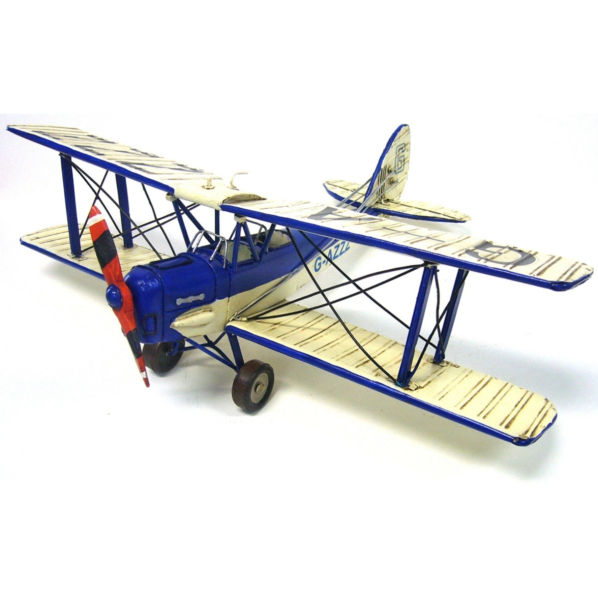 30281-boyle-50cm-ornament-tiger-moth-plane-metal-decor-blue-white