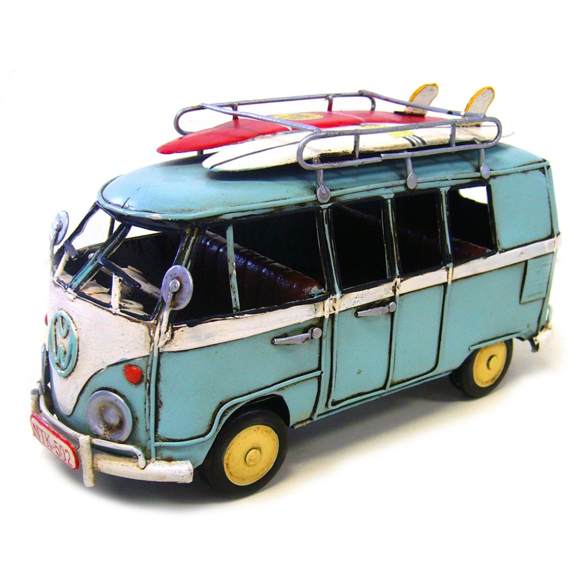 30570-boyle-20cm-volkswagen-kombi-van-ornament-blue-home-decor