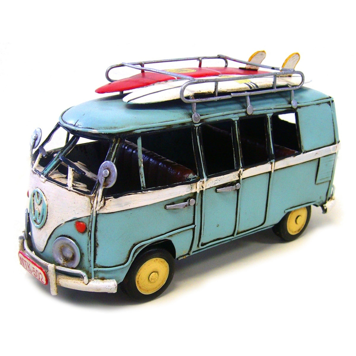 30570-boyle-20cm-volkswagen-kombi-van-ornament-blue-home-decor