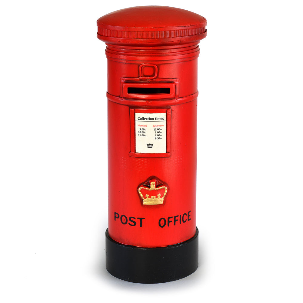 30695-boyle-vintage-22-5cm-letter-box-money-storage-tin-red