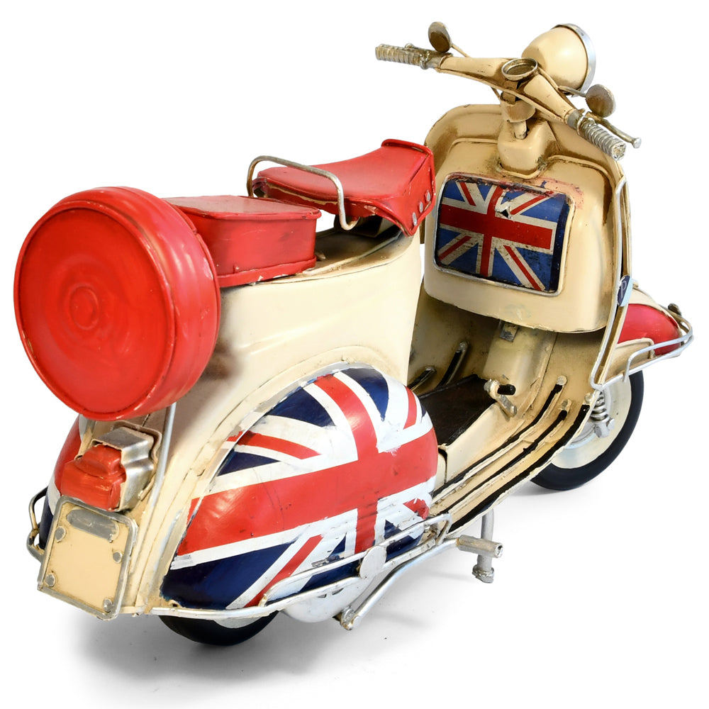 30719-boyle-uk-flag-vespa-scooter-metal-ornament-cream-red-30cm