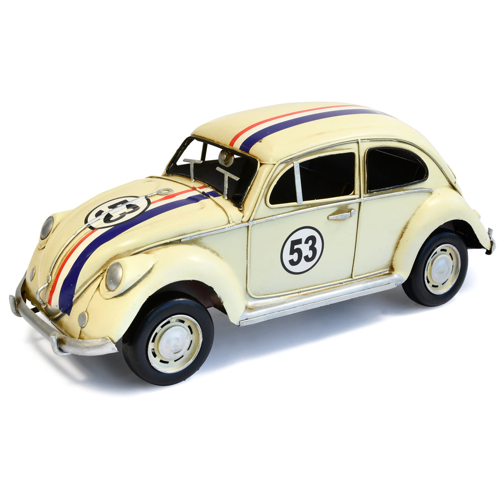 30723-boyle-1934-beetle-car-53-w-racing-stripes-metal-ornament-cream-34cm