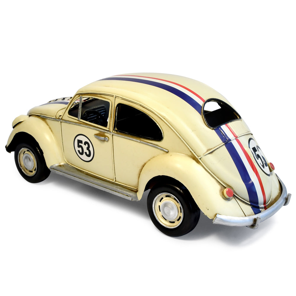 30723-boyle-1934-beetle-car-53-w-racing-stripes-metal-ornament-cream-34cm