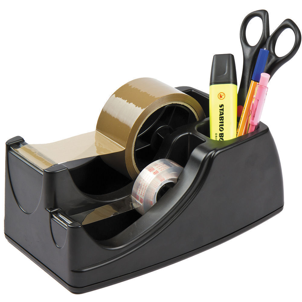 398620-black-heavyweight-50mm-19mm-packing-sticky-tape-dispenser-holder-desktop-bench