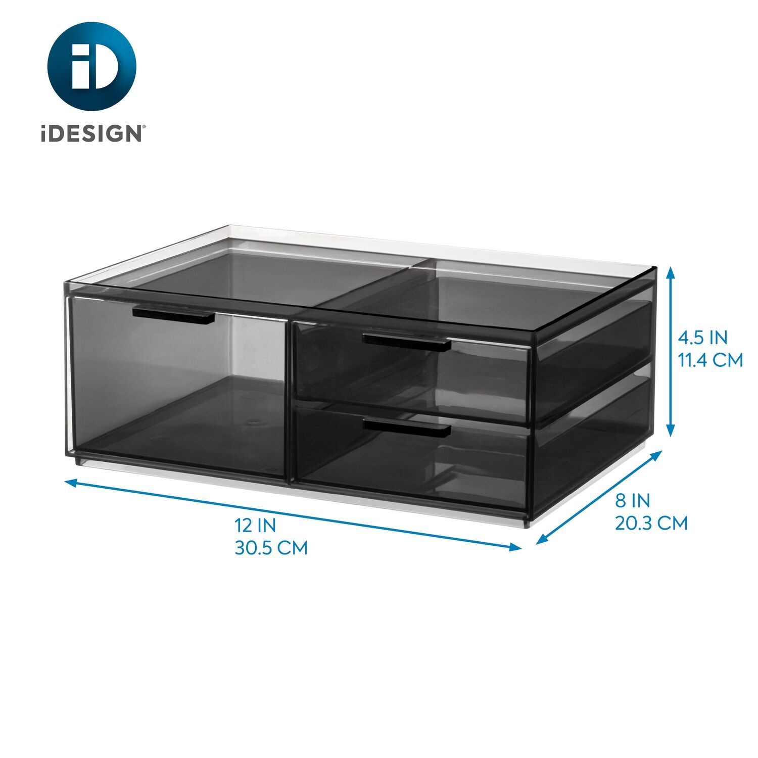 40219-idesign-3-drawer-21-59cm-cosmetic-organiser-clear-matte-white