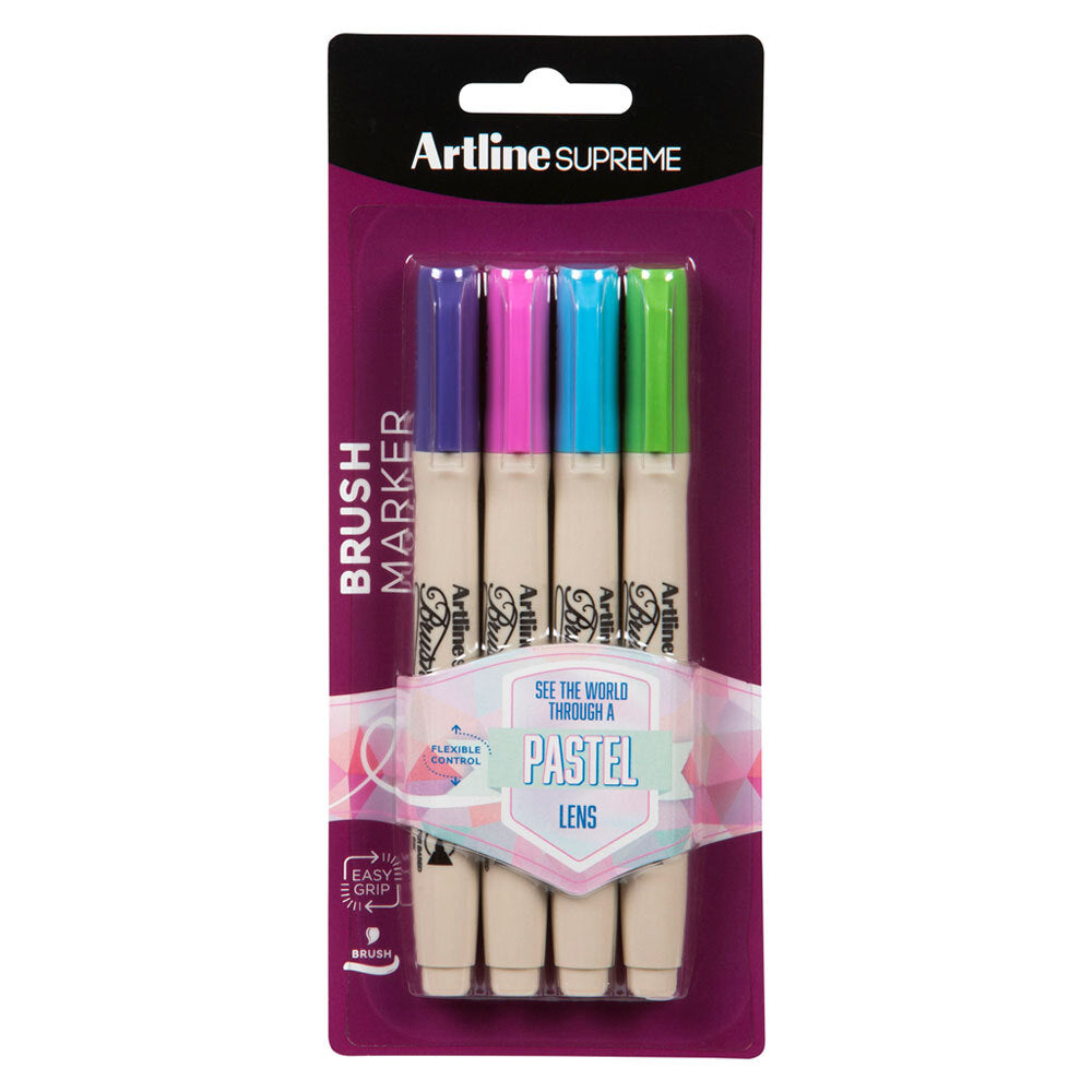 4036377-4pc-artline-supreme-brush-markers-assorted-pastel-colours