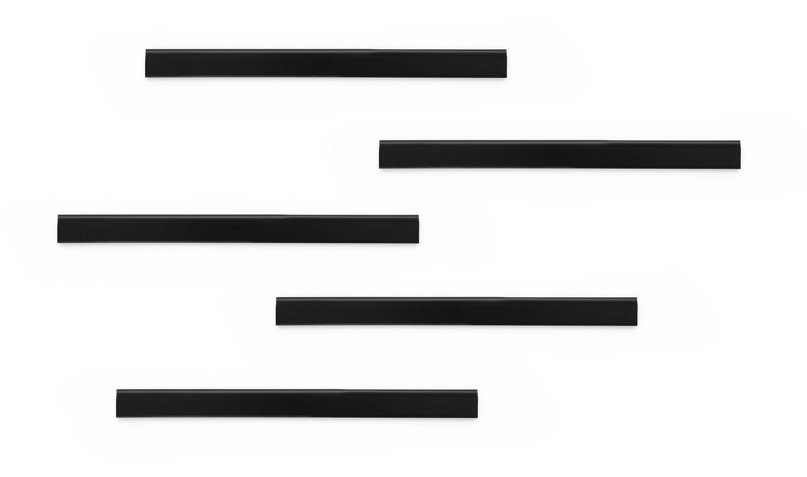 470601-5pk-durable-durafix-rail-a5-self-adhesive-21cm-magnetic-clip-black